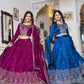 Embroidered Vichitra Silk Lehenga Choli