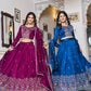 Embroidered Vichitra Silk Lehenga Choli
