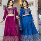Embroidered Vichitra Silk Lehenga Choli