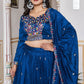 Embroidered Vichitra Silk Lehenga Choli