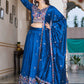 Embroidered Vichitra Silk Lehenga Choli