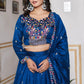 Embroidered Vichitra Silk Lehenga Choli