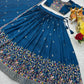 Embroidered Vichitra Silk Lehenga Choli