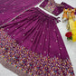 Embroidered Vichitra Silk Lehenga Choli