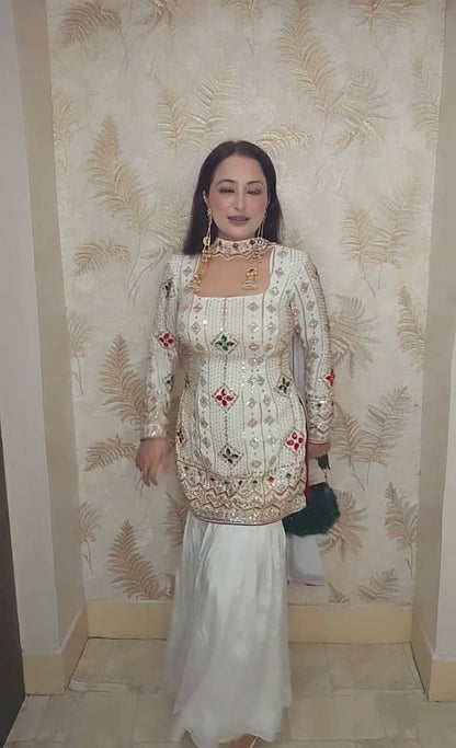 Kundan Embroidered Palazzo Set
