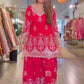 Zari Sequin Embroidered Palazzo Suit