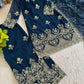 Zari Sequin Embroidered Palazzo Suit