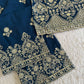 Zari Sequin Embroidered Palazzo Suit