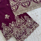 Zari Sequin Embroidered Palazzo Suit
