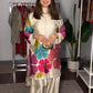 Ivory Floral Digital Print Kurta Set