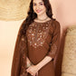 Floral Threadwork Marina Kurta Set (Plus size)
