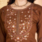 Floral Threadwork Marina Kurta Set (Plus size)