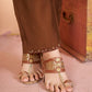 Floral Threadwork Marina Kurta Set (Plus size)