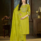 Floral Threadwork Marina Kurta Set (Plus size)