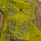 Floral Threadwork Marina Kurta Set (Plus size)