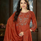 Floral Threadwork Marina Kurta Set (Plus size)