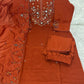 Floral Threadwork Marina Kurta Set (Plus size)
