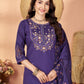 Floral Threadwork Marina Kurta Set (Plus size)