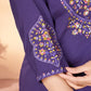 Floral Threadwork Marina Kurta Set (Plus size)