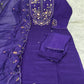 Floral Threadwork Marina Kurta Set (Plus size)