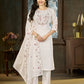 Floral Threadwork Marina Kurta Set (Plus size)