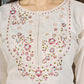 Floral Threadwork Marina Kurta Set (Plus size)