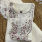 Floral Threadwork Marina Kurta Set (Plus size)