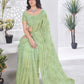 Sequin Leaf Embroidered Saree