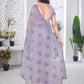 Sequin Leaf Embroidered Saree