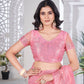 Sequin Leaf Embroidered Saree
