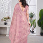 Sequin Leaf Embroidered Saree