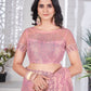 Sequin Leaf Embroidered Saree