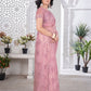 Sequin Leaf Embroidered Saree