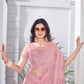 Sequin Leaf Embroidered Saree