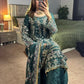 Luxury Faux Georgette Embroidered Palazzo Suit for Wedding and Festive Wear