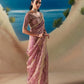 Mauve Shimmer Beaded Saree