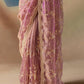 Mauve Shimmer Beaded Saree