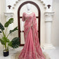 Mauve Shimmer Beaded Saree