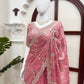 Mauve Shimmer Beaded Saree