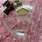 Mauve Shimmer Beaded Saree