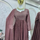 Embroidered Georgette Gown Set