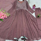 Embroidered Georgette Gown Set