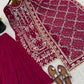 Luxury Faux Georgette Embroidered Palazzo Suit for Wedding and Festive Wear