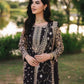 Embroidered Faux Georgette Suit Set with Dupatta