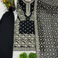 Embroidered Faux Georgette Suit Set with Dupatta