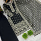 Embroidered Faux Georgette Suit Set with Dupatta