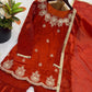 Elegant Fendy Silk Sharara Suit with Zarkan Work for Festive and Wedding Wear