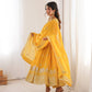 Mustard Sequin Anarkali Set