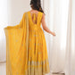 Mustard Sequin Anarkali Set