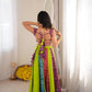 Lime Bandhani Panel Lehenga